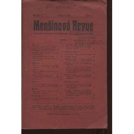 Menšinová Revue, ročník I., číslo I./1911