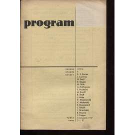 Program D 38 (Divadelní časopis, divadlo, program D 38, svazek 4/1937-1938)