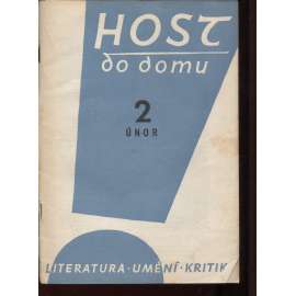 Host do domu, ročník 2/19598. Měsíčník pro literaturu, umění a kritiku