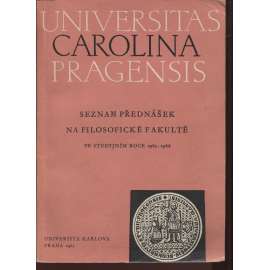 Seznam přednášek na filosofické fakultě v studijním roce 1965-66