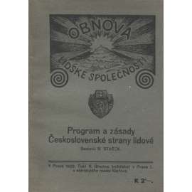 Program a zásady Československé strany lidové