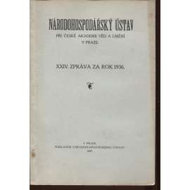 Národohospodářský ústav. XXIV. Zpráva za rok 1936