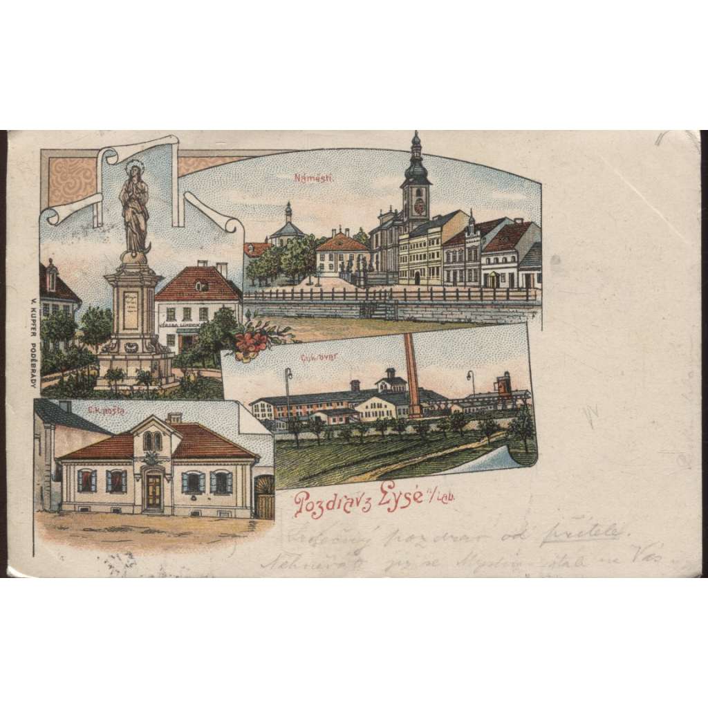 Lysá nad Labem, Nymburk, litografie