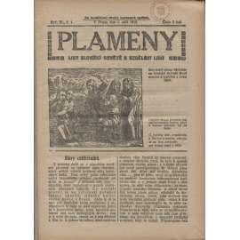 Plameny, ročník III./1910-1911  čísla 1.-26 (List sloužící osvětě a vzdělání lidu)