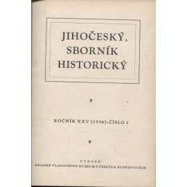 Jihočeský sborník historický, ročník XXV./1956