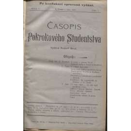 Časopis pokrokového studentstva, ročník V./1902 [studenti,studentské hnutí ,socialismus]