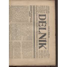 Dělník (24.3.1923) - 1. republika, staré noviny (ročník 27.) Orgán Mezinárodního všeodborového svazu v československé republice (odbory)