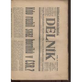 Dělník (12.12.1923) - 1. republika, staré noviny. Orgán Mezinárodního všeodborového svazu v československé republice (odbory)