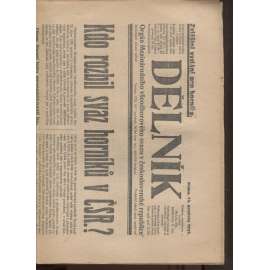 Dělník (12.12.1923) - 1. republika, staré noviny. Orgán Mezinárodního všeodborového svazu v československé republice (odbory)