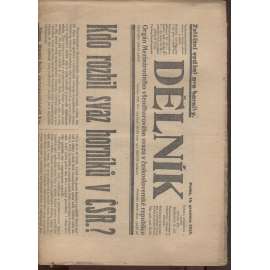 Dělník (12.12.1923) - 1. republika, staré noviny. Orgán Mezinárodního všeodborového svazu v československé republice (odbory)