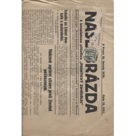 Naše brázda (10.6.1930) - 1. republika, staré noviny