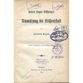 Herrn Eugen Dühring's Umwälzung der Wissenschaft [1894; Anti-Dühring; marxismus]