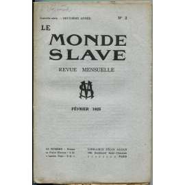 Le Monde slave, roč. 2, 1925, č. 2 [slavistika; časopis; Slované]