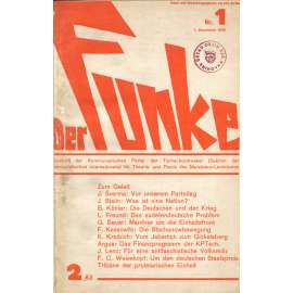 Der Funke, roč. 1, 1935, č. 1 [časopis; KSČ; Komunistická strana Československa; marxismus; komunismus]