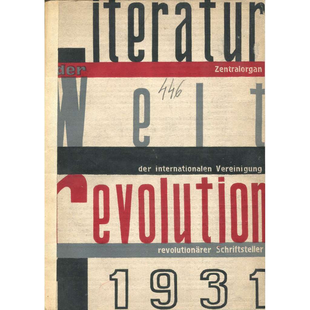Literatur der Weltrevolution, 1931, č. 1 (červen) [literatura; komunismus; marxismus; časopis]