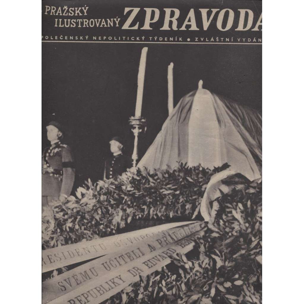 Pražský ilustrovaný zpravodaj (noviny 1937, úmrtí T. G. Masaryk, prezident)