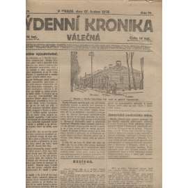 Týdenní kronika válečná (17.1.1918) - staré noviny, I. světová válka