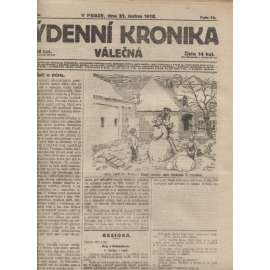 Týdenní kronika válečná (31.1.1918) - staré noviny, I. světová válka