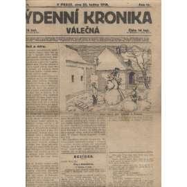 Týdenní kronika válečná (31.1.1918) - staré noviny, I. světová válka