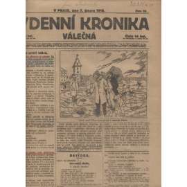 Týdenní kronika válečná (7.2.1918) - staré noviny, I. světová válka