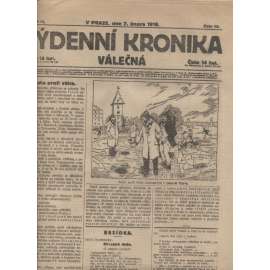 Týdenní kronika válečná (7.2.1918) - staré noviny, I. světová válka