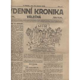 Týdenní kronika válečná (14.2.1918) - staré noviny, I. světová válka