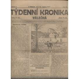 Týdenní kronika válečná (11.4.1918) - staré noviny, I. světová válka