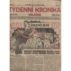 Týdenní kronika válečná (1.5.1918) - staré noviny, I. světová válka