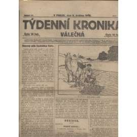 Týdenní kronika válečná (9.5.1918) - staré noviny, I. světová válka