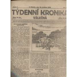 Týdenní kronika válečná (16.5.1918) - staré noviny, I. světová válka