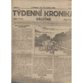 Týdenní kronika válečná (16.5.1918) - staré noviny, I. světová válka