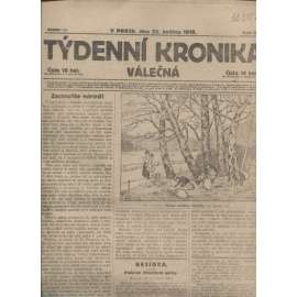 Týdenní kronika válečná (23.5.1918) - staré noviny, I. světová válka