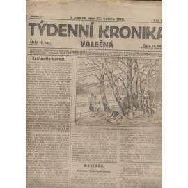 Týdenní kronika válečná (23.5.1918) - staré noviny, I. světová válka