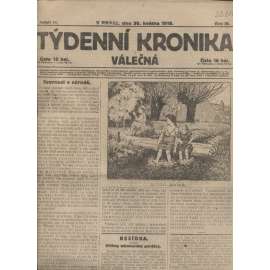 Týdenní kronika válečná (30.5.1918) - staré noviny, I. světová válka