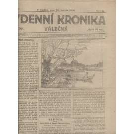 Týdenní kronika válečná (20.6.1918) - staré noviny, I. světová válka