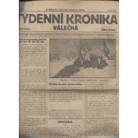 Týdenní kronika válečná (23.4.1915) - staré noviny, I. světová válka
