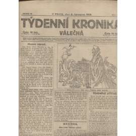 Týdenní kronika válečná (4.7.1918) - staré noviny, I. světová válka