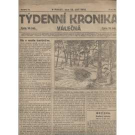 Týdenní kronika válečná (12.9.1918) - staré noviny, I. světová válka