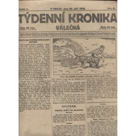 Týdenní kronika válečná (19.9.1918) - staré noviny, I. světová válka