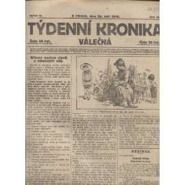 Týdenní kronika válečná (26.9.1918) - staré noviny, I. světová válka