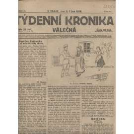 Týdenní kronika válečná (3.10.1918) - staré noviny, I. světová válka