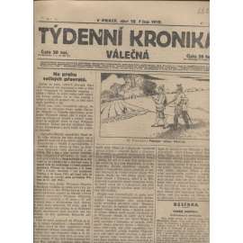 Týdenní kronika válečná (10.10.1918) - staré noviny, I. světová válka