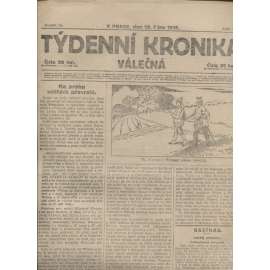 Týdenní kronika válečná (10.10.1918) - staré noviny, I. světová válka