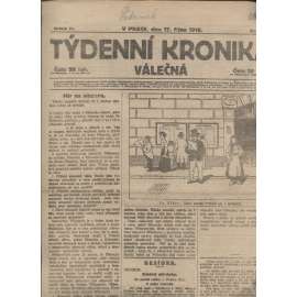 Týdenní kronika válečná (17.10.1918) - staré noviny, I. světová válka