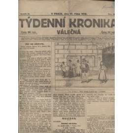 Týdenní kronika válečná (17.10.1918) - staré noviny, I. světová válka