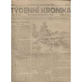 Týdenní kronika (14.11.1918) - staré noviny, 1. republika, I. světová válka