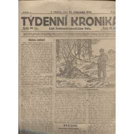 Týdenní kronika (21.11.1918) - staré noviny, 1. republika, I. světová válka