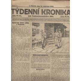 Týdenní kronika (12.12.1918) - staré noviny, 1. republika, I. světová válka