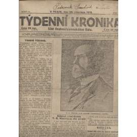 Týdenní kronika (26.12.1918) - staré noviny, 1. republika, I. světová válka