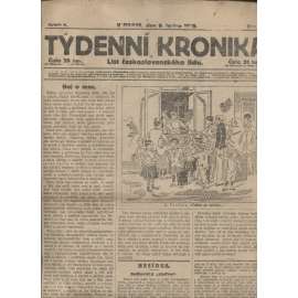 Týdenní kronika (9.1.1919) - staré noviny, 1. republika